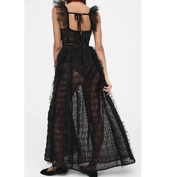 NWT FOR LOVE AND LEMONS JANELLE MAXI FESTIVAL DRESS SIZE S - Picture 2 of 16